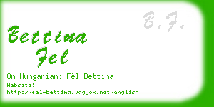 bettina fel business card