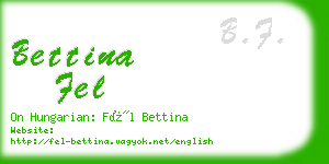 bettina fel business card